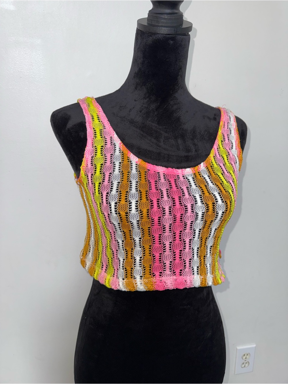 Fun Neon Crochet Crop Top